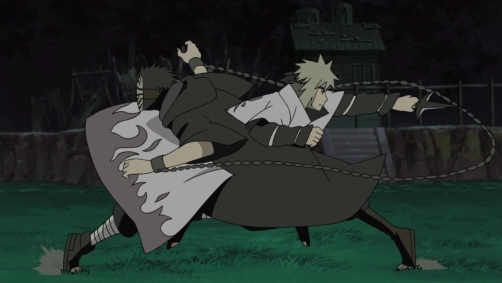 Tobi (Obito Uchiha) vs Minato Namikaze